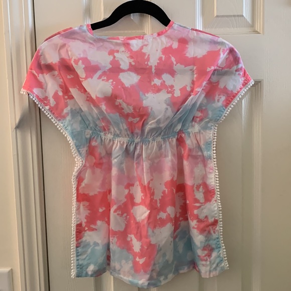 NWT Target Cat & Jack Watercolor Swimsuit Cover Dress Size Extra Small 4/5 - Picture 2 of 7
